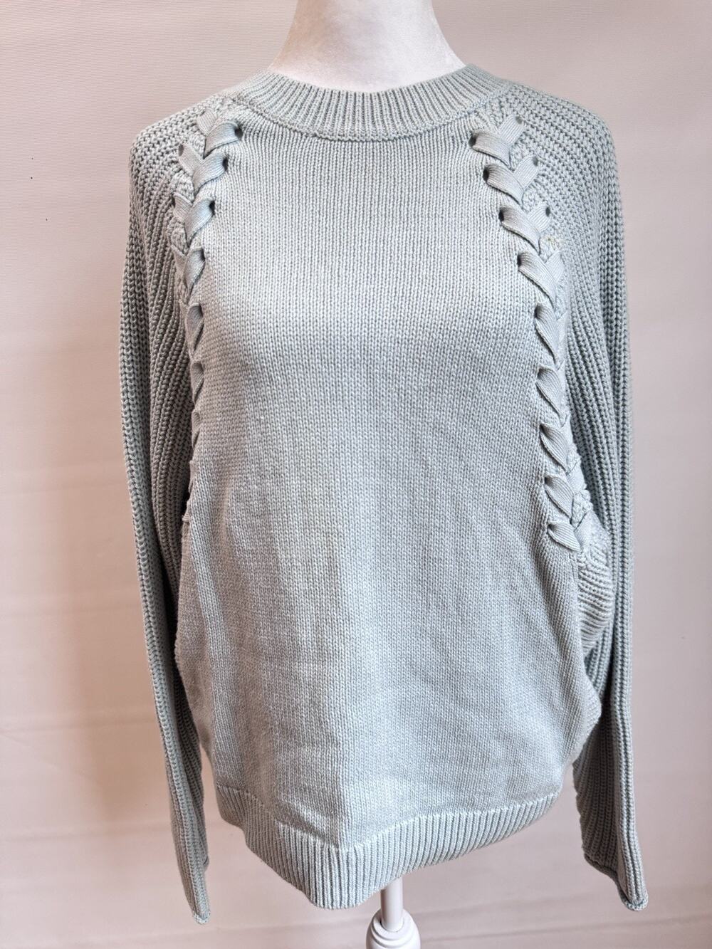 Simply Vera Vera Wang Gray Knit Sweater Women’s S 60% Cotton